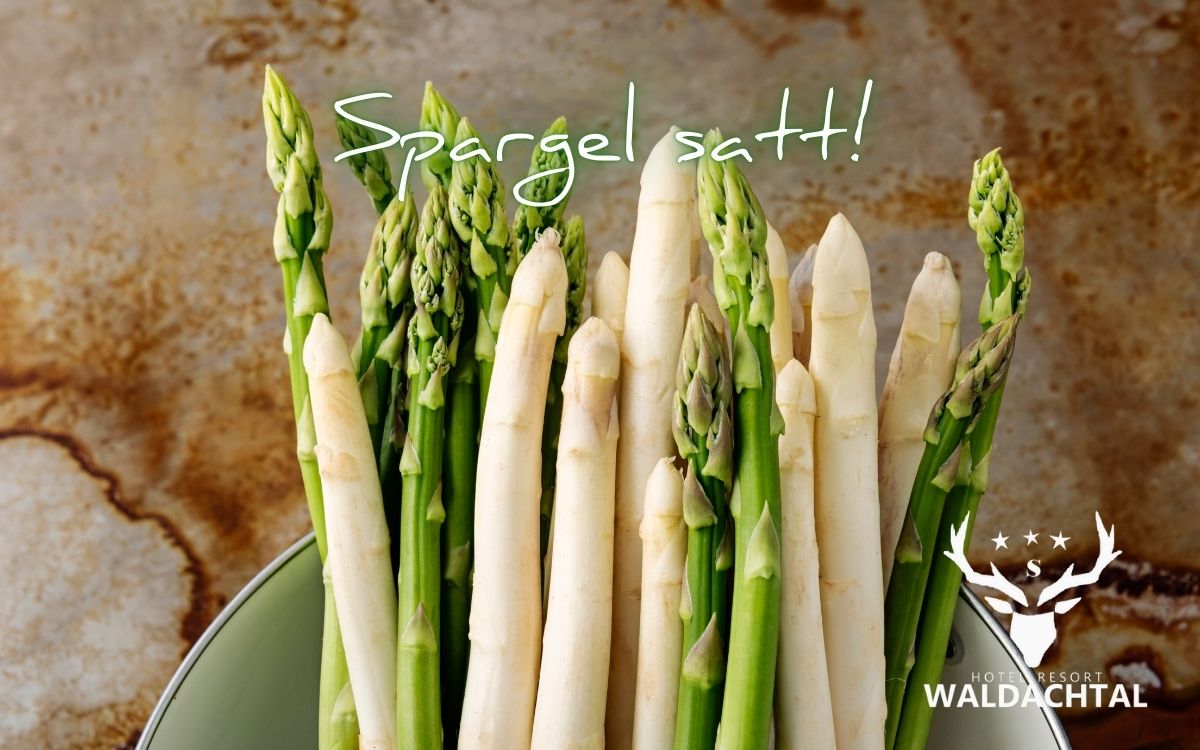 Spargel satt im Gasthof Waldachtal