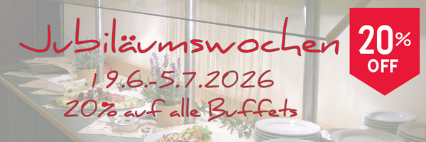 Aktion: 20% auf alle Buffets
